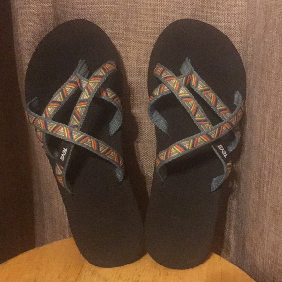 teva wedge flip flops